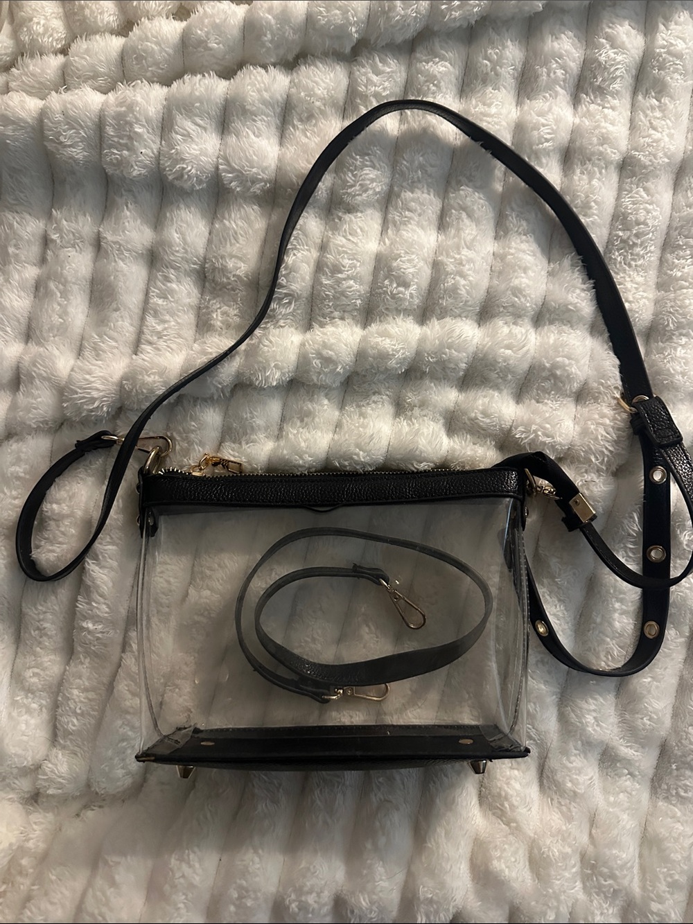 Clear Crossbody Bag with Removable Strap